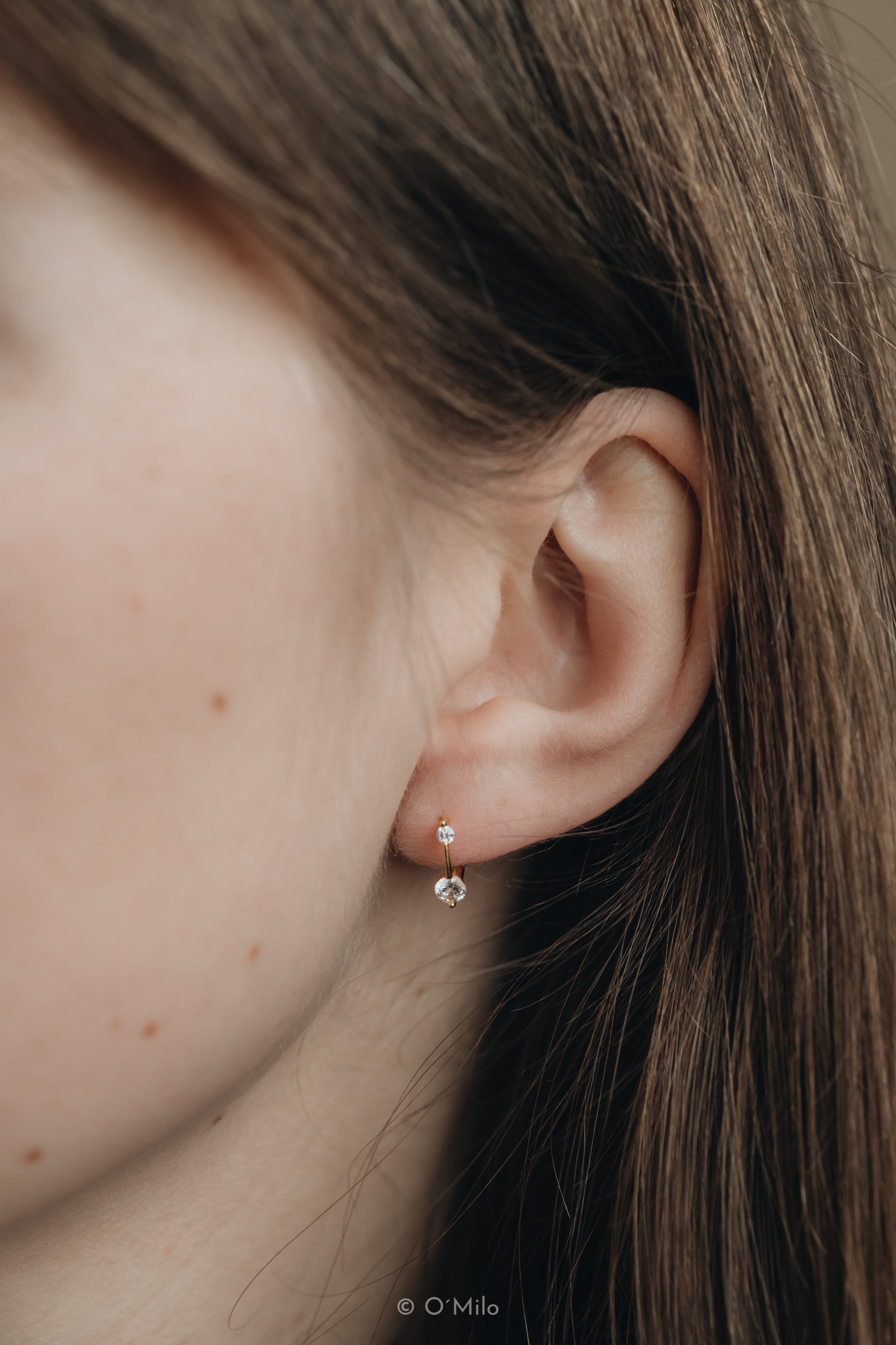 Twin Crystal Huggies. Evi