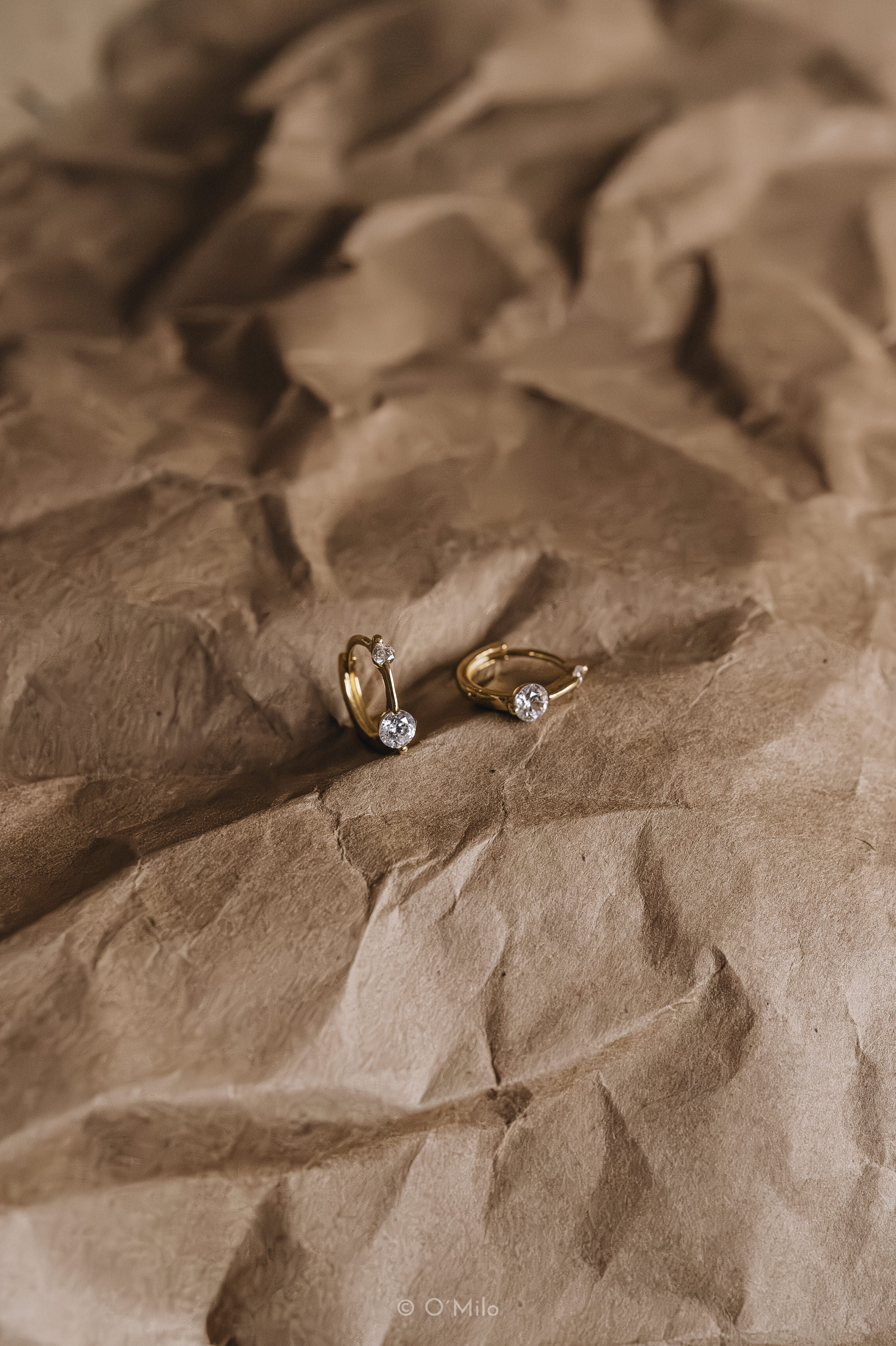 Twin Crystal Huggies. Evi