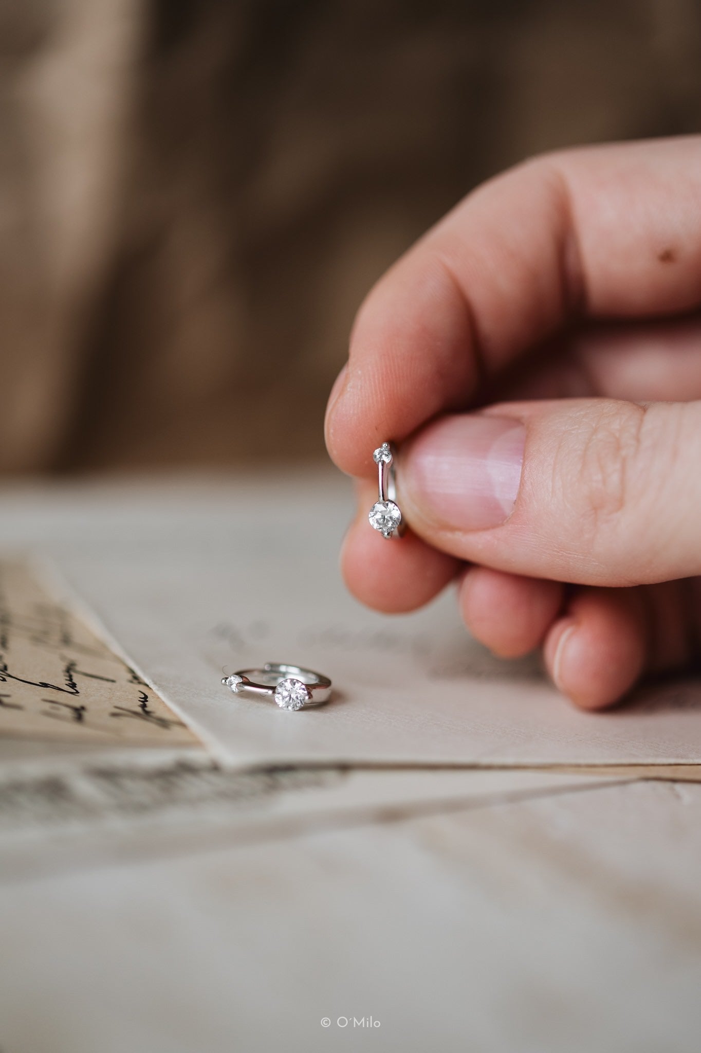 Twin Crystal Huggies. Evi