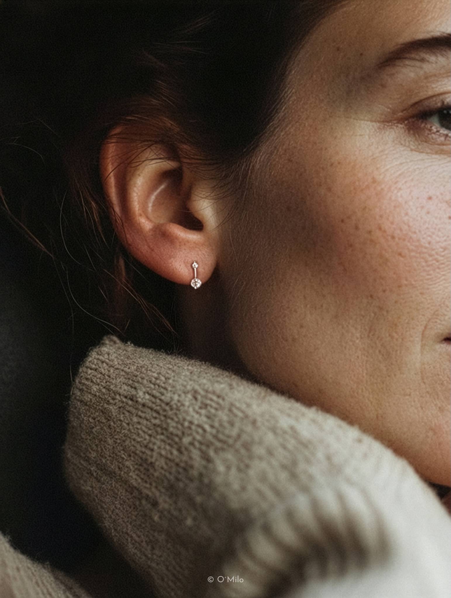 Twin Crystal Huggies. Evi