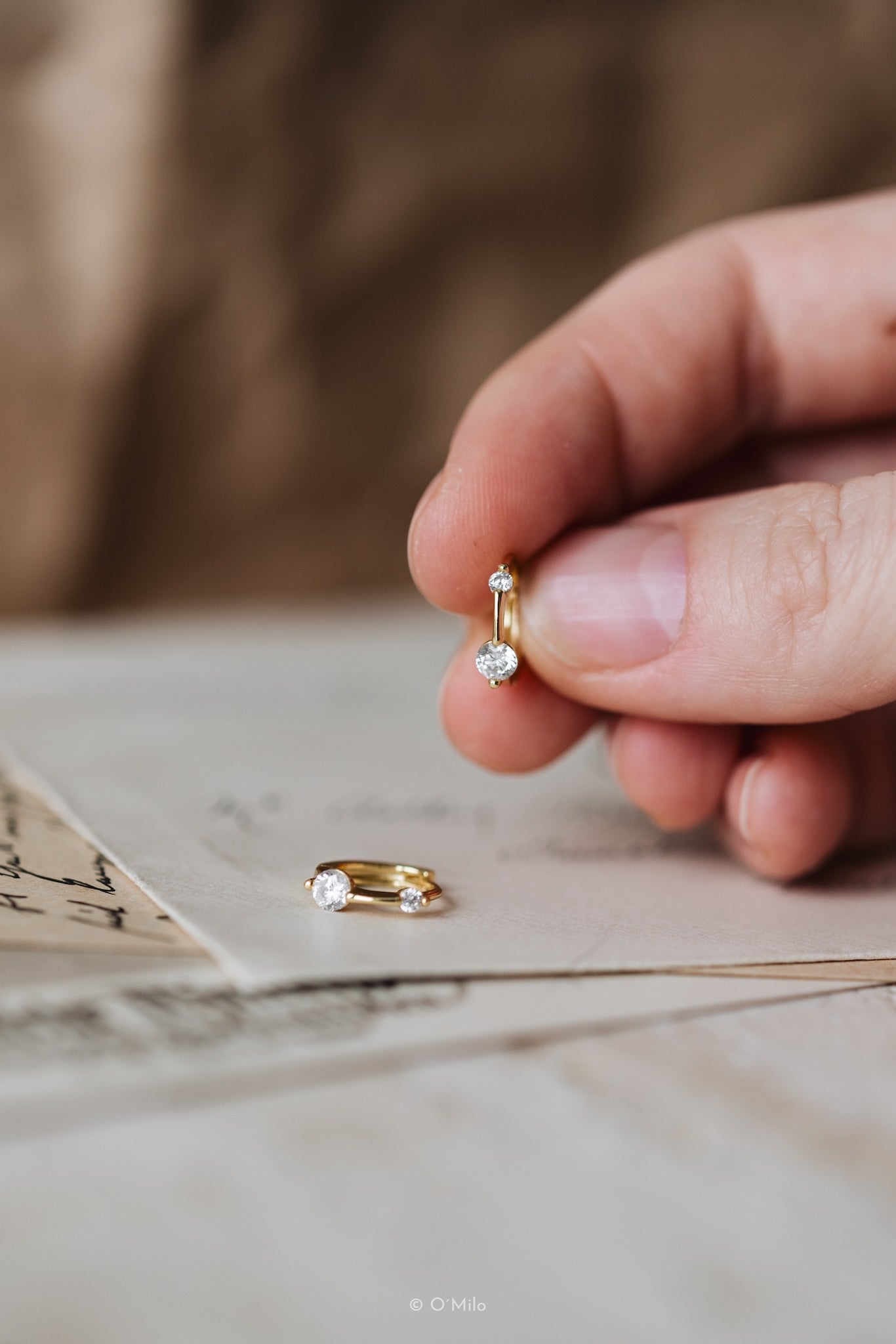 Twin Crystal Huggies. Evi