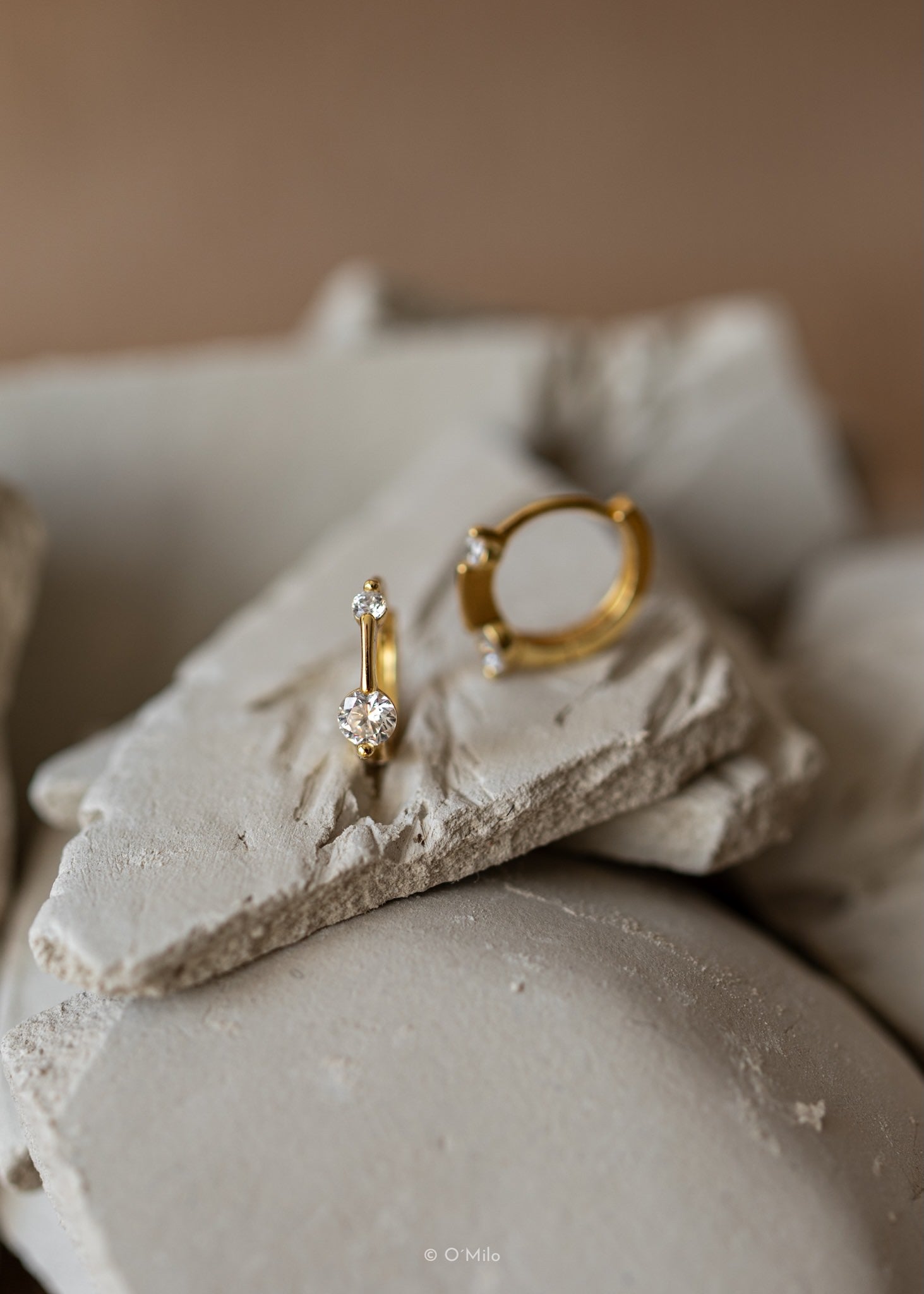 Twin Crystal Huggies. Evi