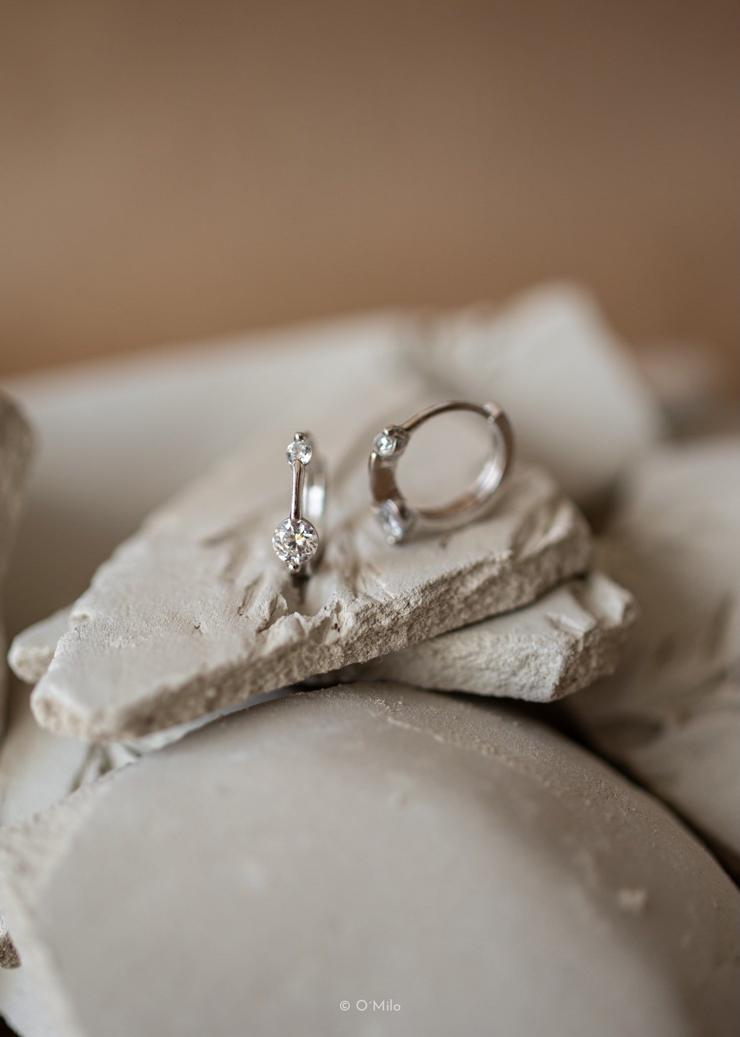 Twin Crystal Huggies. Evi