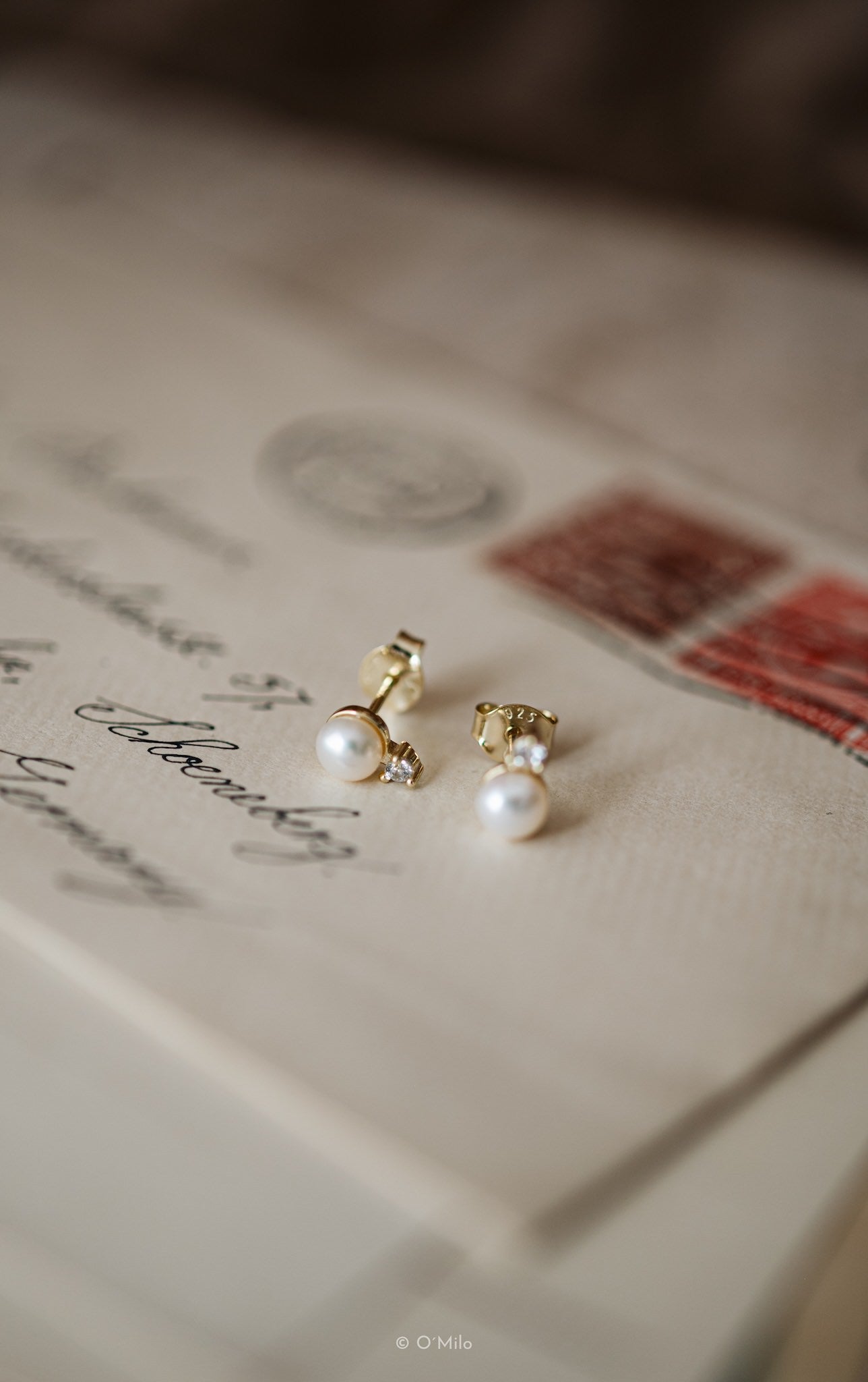 Pearl Dew Studs. Ivy