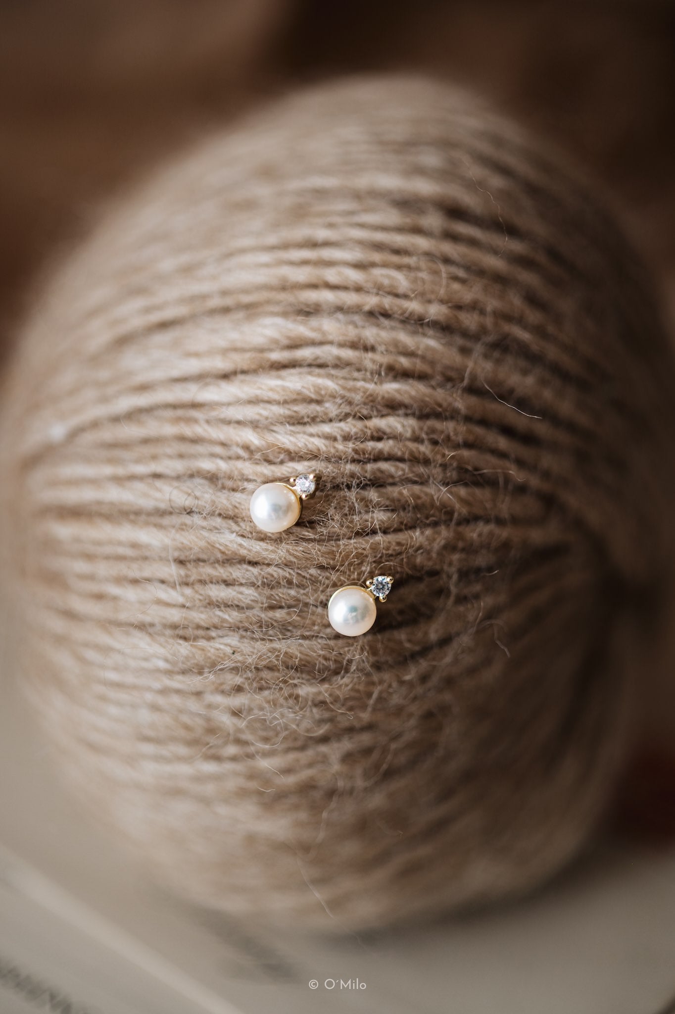 Pearl Dew Studs. Ivy