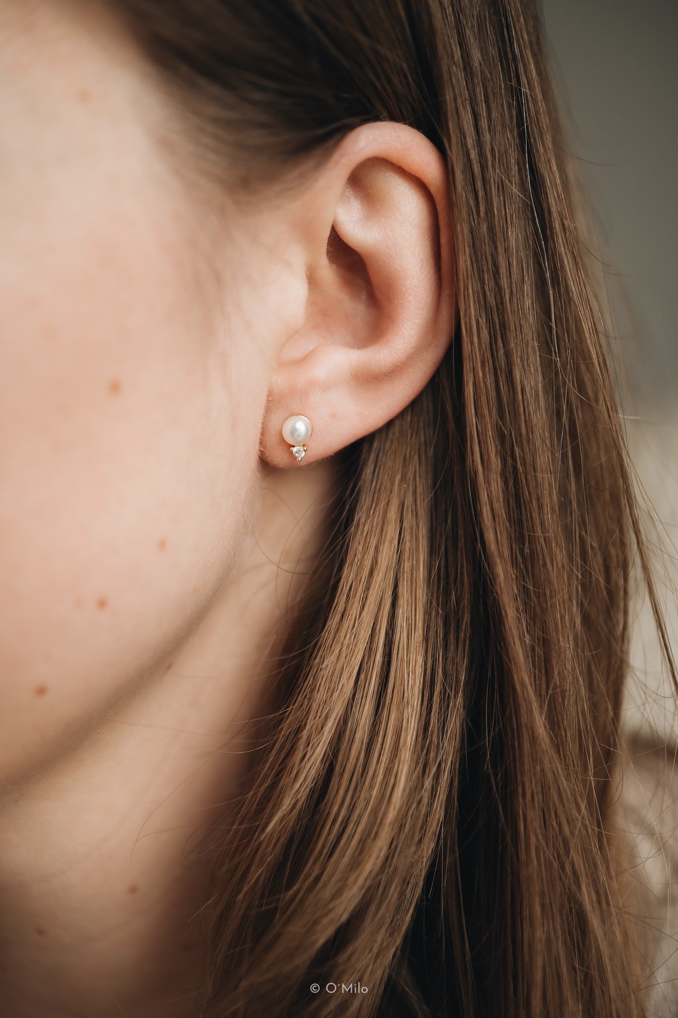 Pearl Dew Studs. Ivy