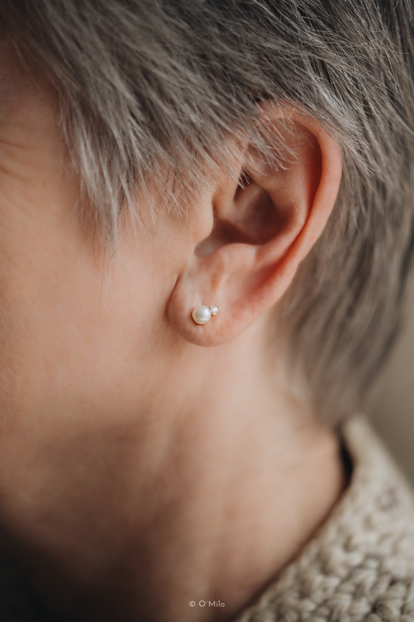 Pearl Dew Studs. Ivy