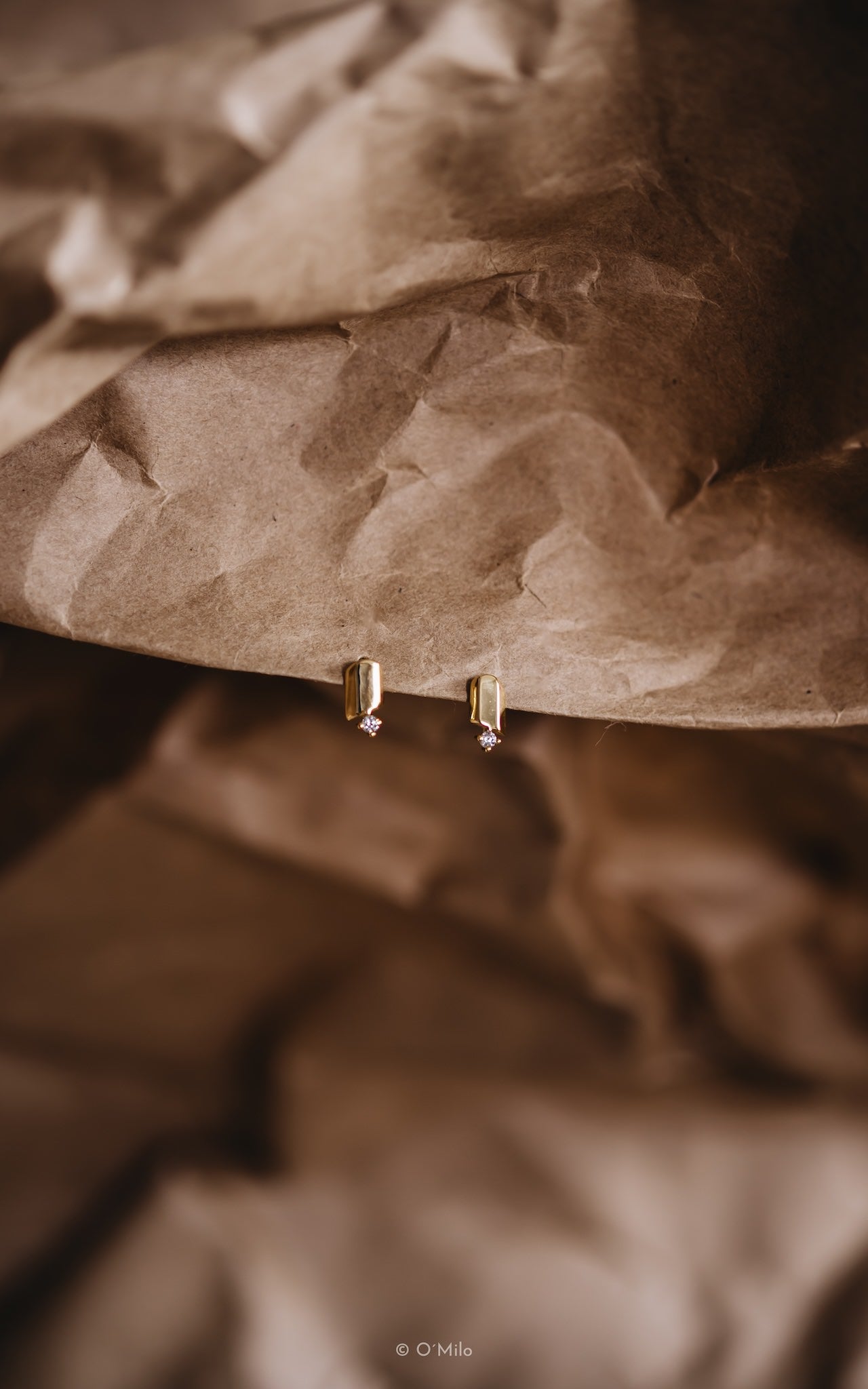 Silver Ember Studs. Mia