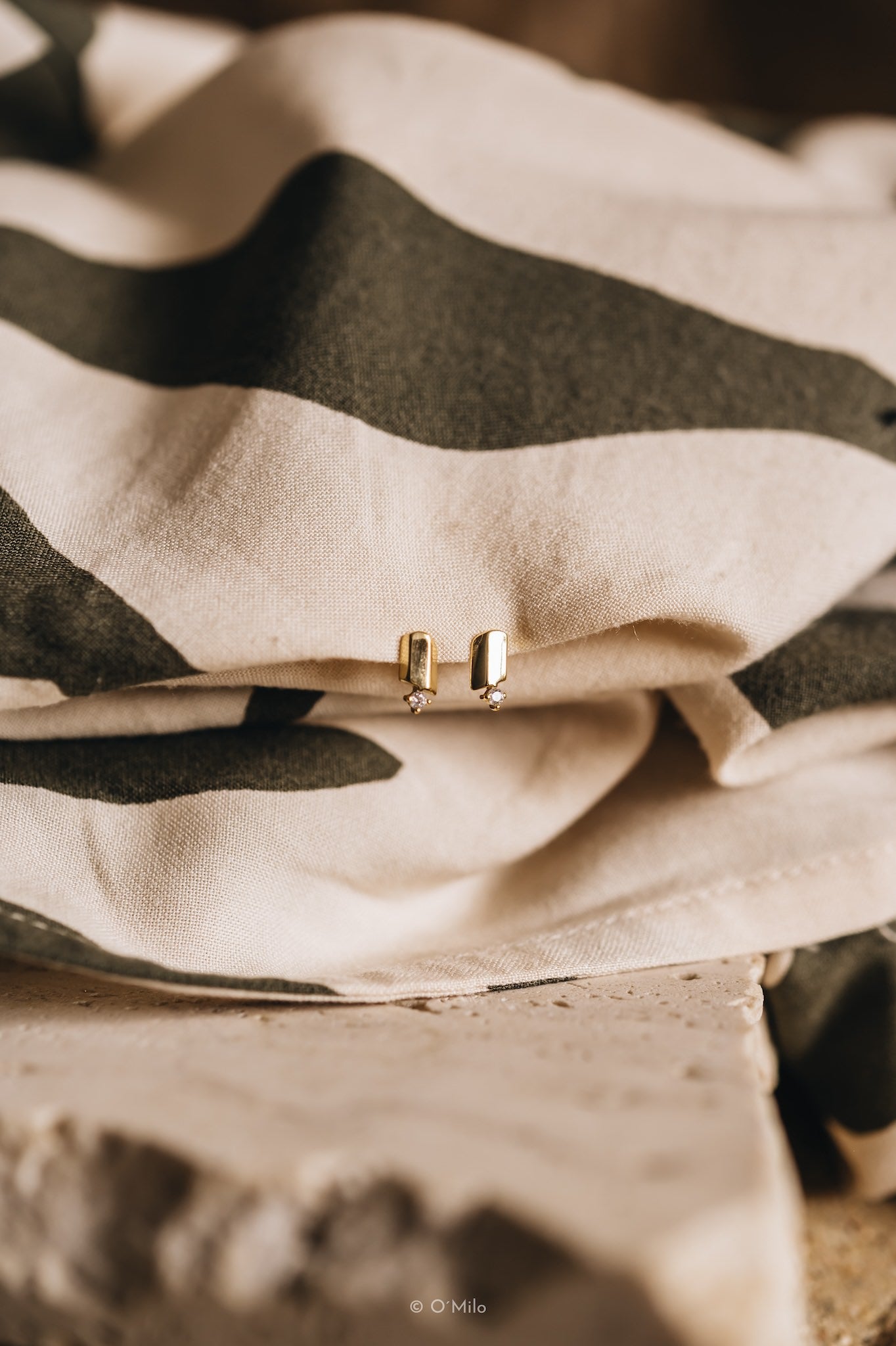 Silver Ember Studs. Mia