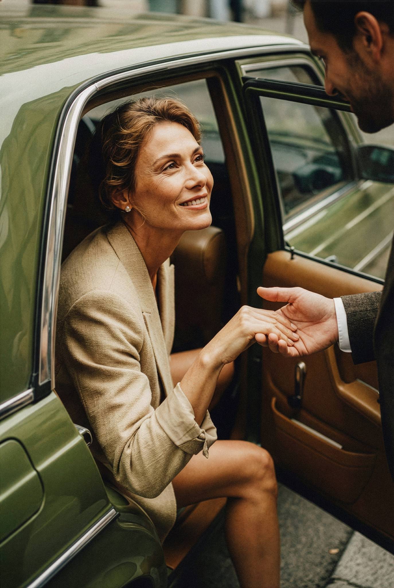 Textured Disc Pearl Studs. Mira