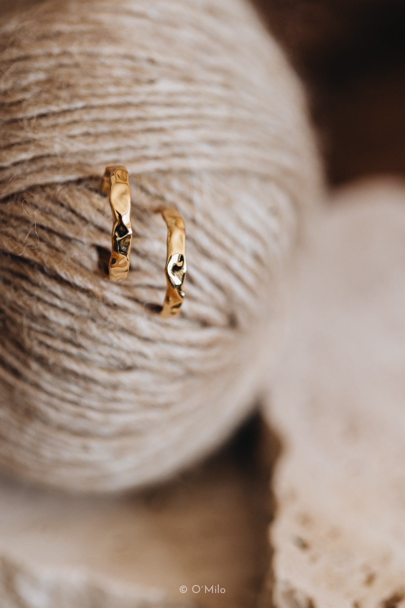 Silver Ripple Hoops. Odelia