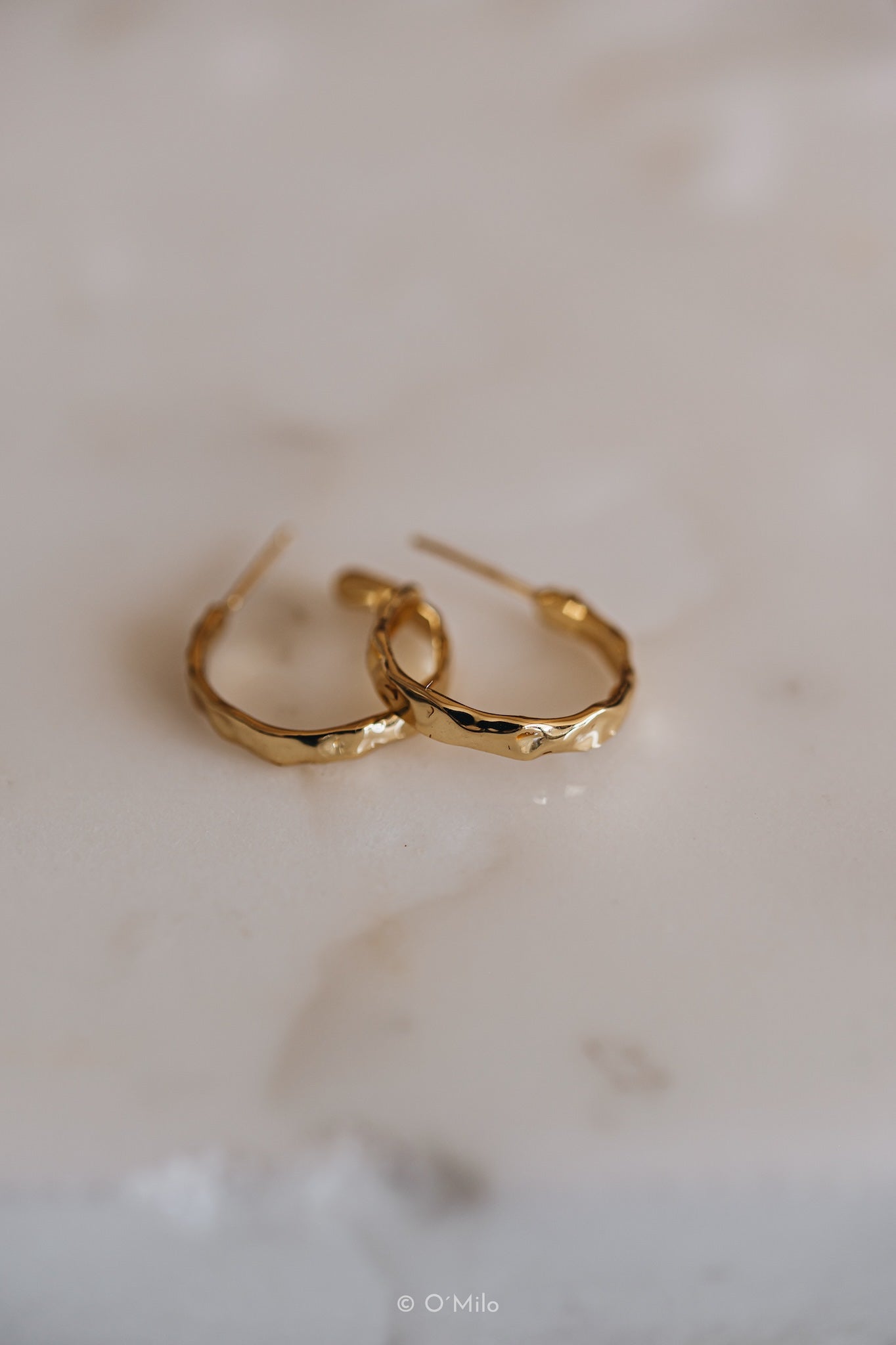 Silver Ripple Hoops. Odelia