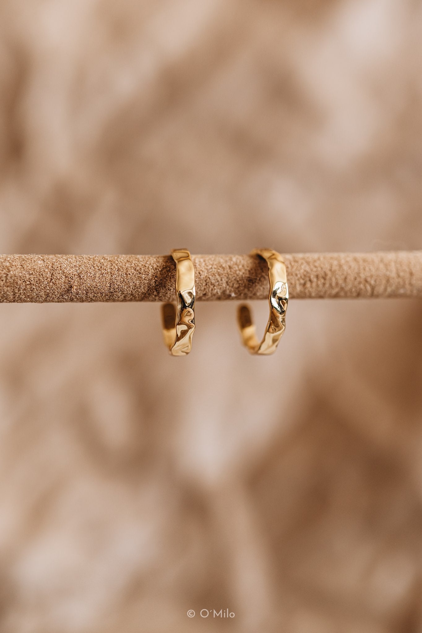 Silver Ripple Hoops. Odelia