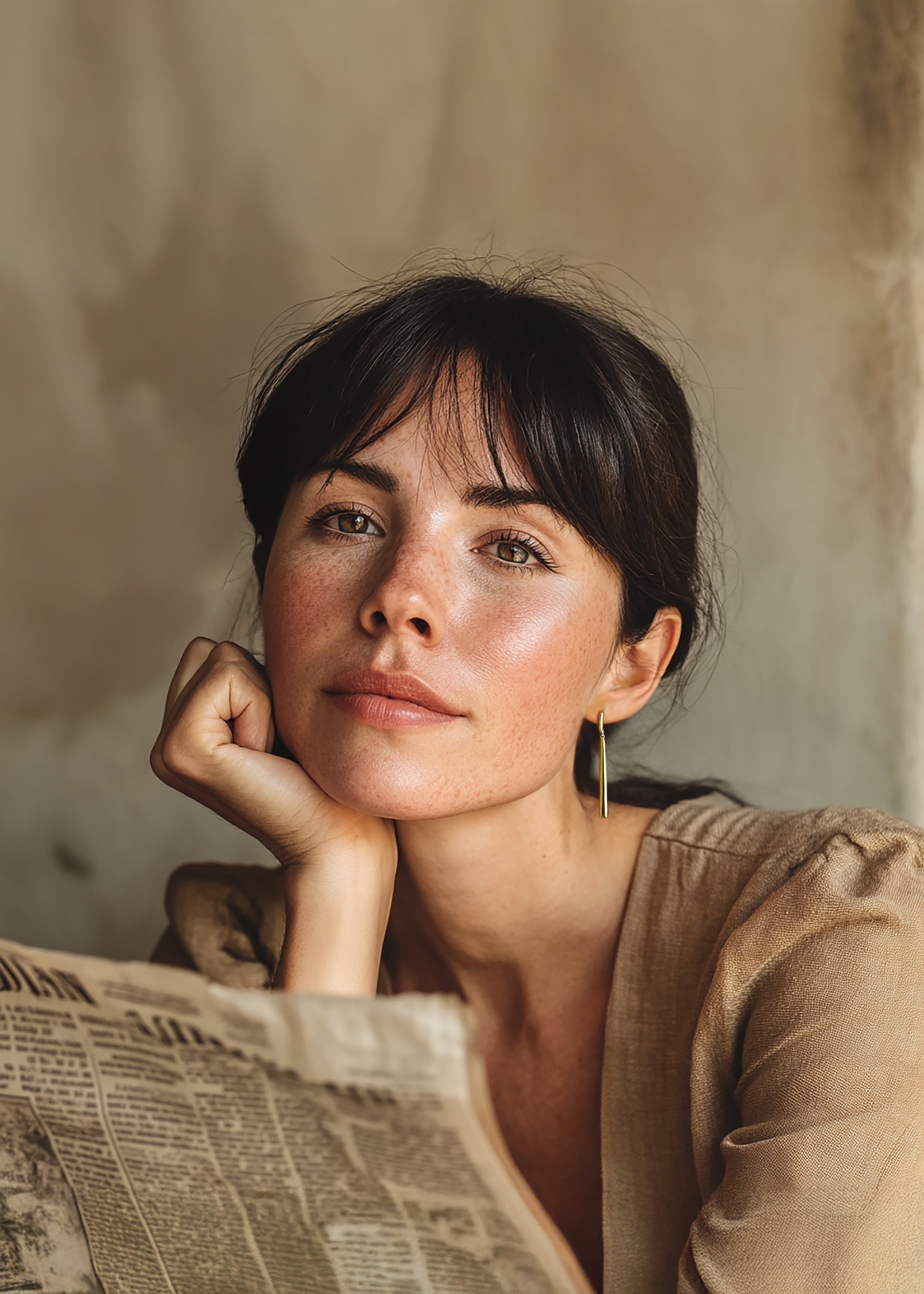 Golden Pendulum Earrings. Vela