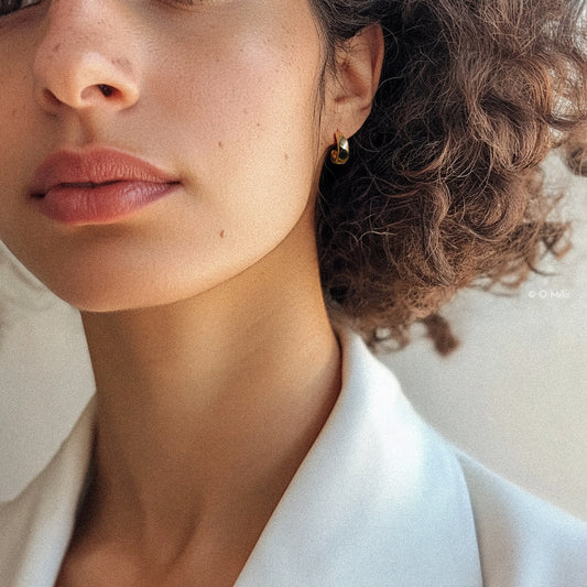 Facettierte Creolen. Zara